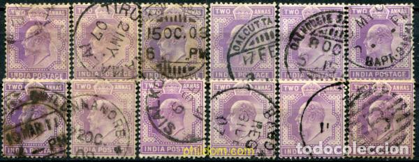 Sellos: 785466 USED INDIA INGLESA 1902 EFIGIE DE EDUARDO VII. INDIA POSTAGE, FILIGRANA ESTRELLA