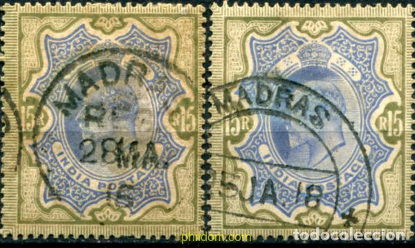 Sellos: 785568 USED INDIA INGLESA 1902 EFIGIE DE EDUARDO VII. INDIA POSTAGE, FILIGRANA ESTRELLA