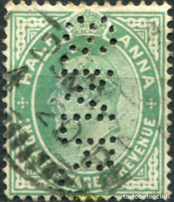 Sellos: 785586 USED INDIA INGLESA 1902 EFIGIE DE EDUARDO VII. INDIA POSTAGE, FILIGRANA ESTRELLA