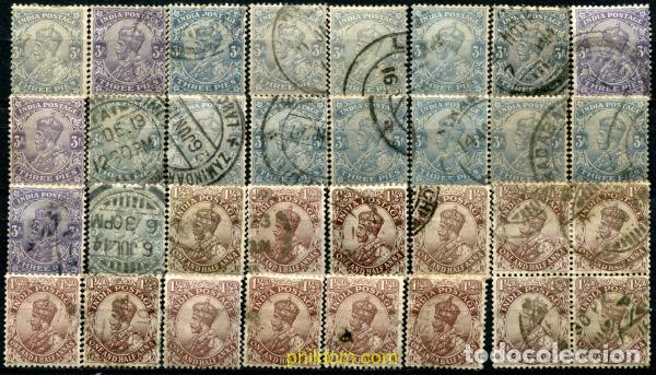 Sellos: 785607 USED INDIA INGLESA 1911 EFIGIE DE GORGE V. FILIGRANA ESTRELLA