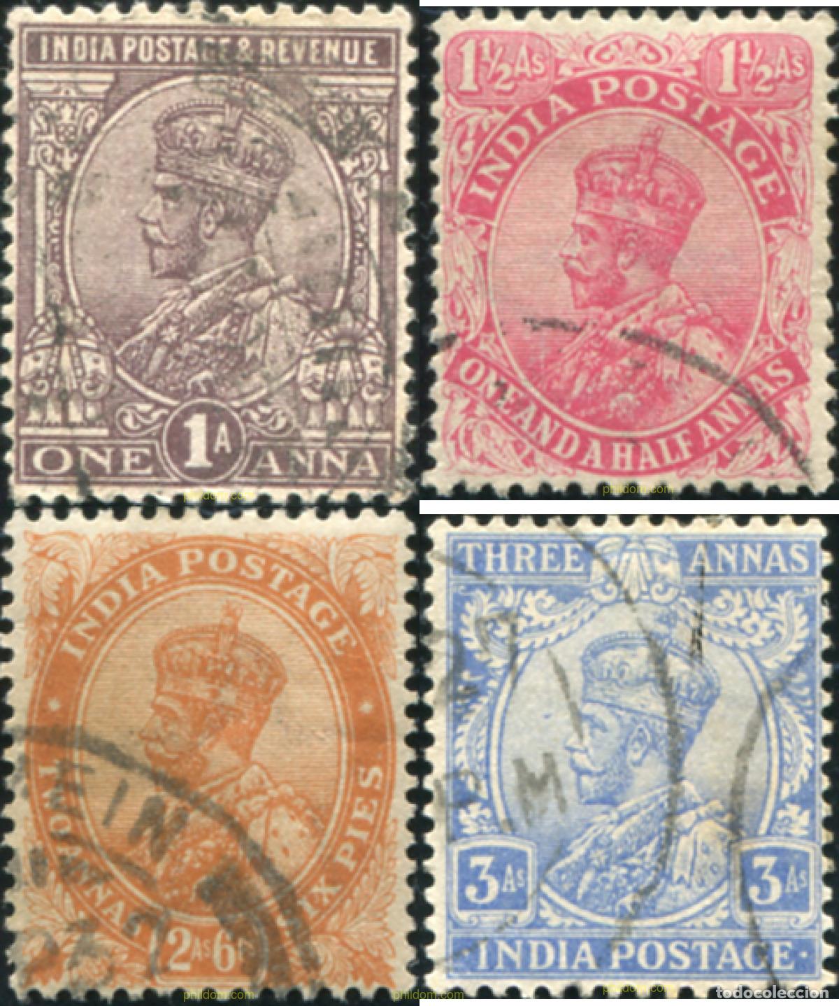 Sellos: 785666 USED INDIA INGLESA 1911 EFIGIE DE GORGE V. FILIGRANA ESTRELLA