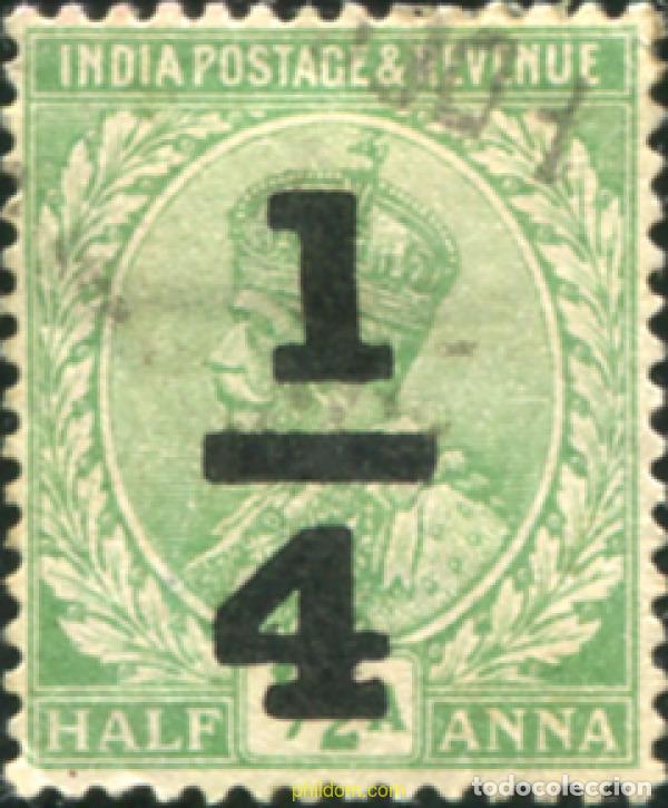 Sellos: 785665 USED INDIA INGLESA 1911 EFIGIE DE GORGE V. FILIGRANA ESTRELLA