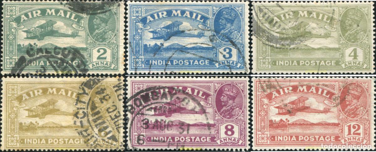 Sellos: 785687 USED INDIA INGLESA 1929 AVION