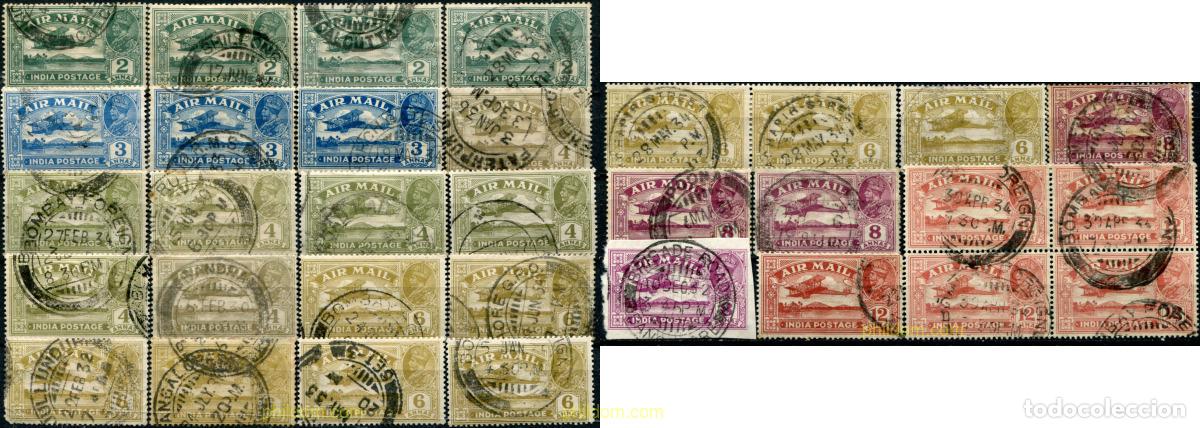 Sellos: 785696 USED INDIA INGLESA 1929 AVION