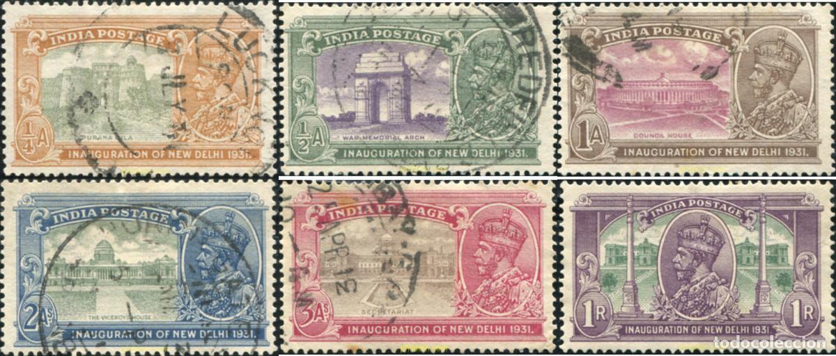 Sellos: 785697 USED INDIA INGLESA 1931 INAGURACION DE NOVA DELHI. EFIGIE DE GEORGE V. FILIGRANA ESTRELLA MU