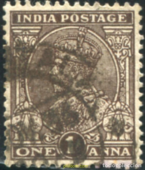 Sellos: 661611 USED INDIA INGLESA 1934 SELLOS DEL 1911-26 SOBRECARGADOS, FILIGRANA ESTRELLA MULTIPLE. LEYEN