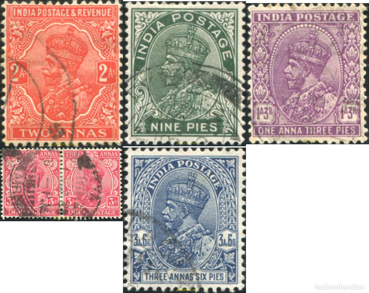 Sellos: 785771 USED INDIA INGLESA 1927 SELLOS DEL 1911-1926. FILIGRANA ESTRELLA MULTIPLE