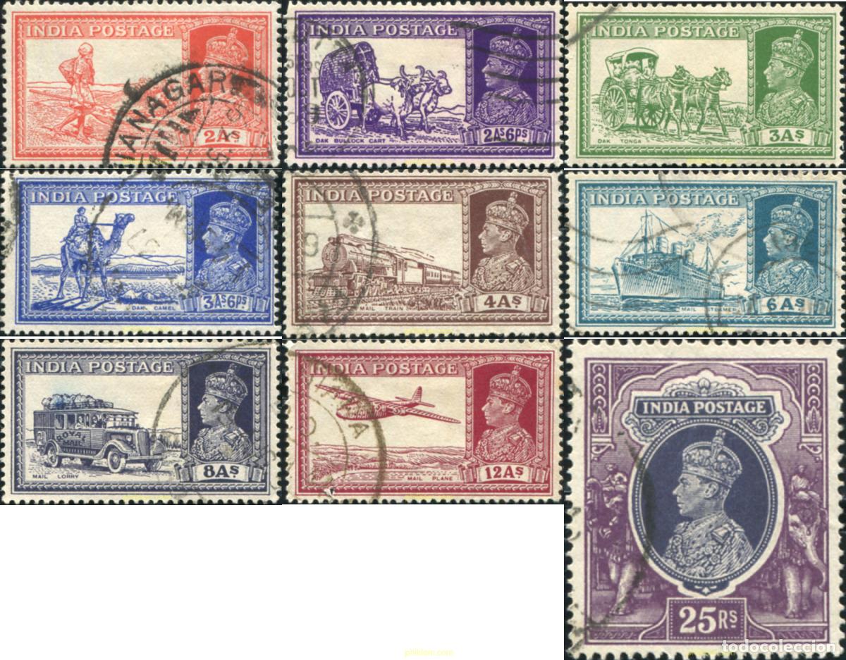 Sellos: 785784 USED INDIA INGLESA 1937 JORGE VI