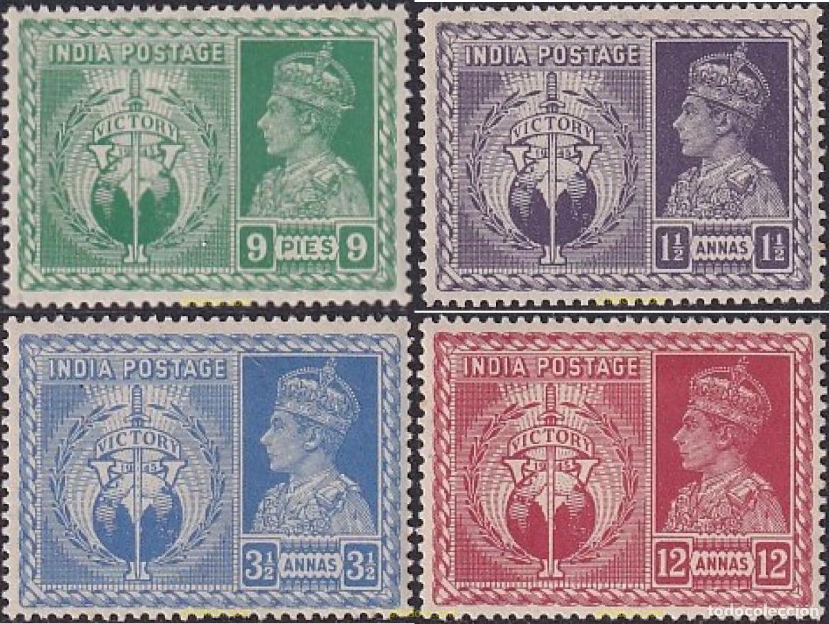 Sellos: 730525 HINGED INDIA INGLESA 1946 ANIVERSARIO DE LA VICTORIA