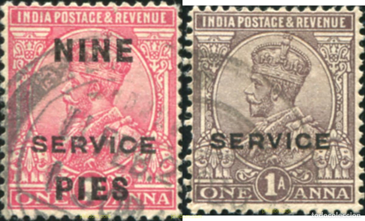 Sellos: 785875 USED INDIA INGLESA 1921 SELLOS DE SERVICIO. SELLOS DEL 1911 SOBRECARGADOS