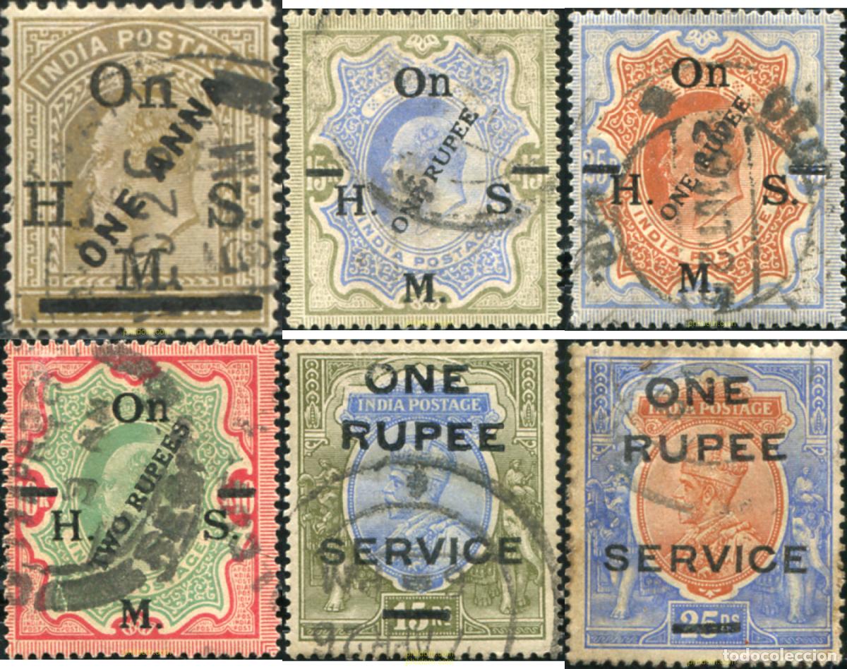 Sellos: 786039 USED INDIA INGLESA 1925 SELLOS DE SERVICIO. SELLOS DEL 1902-12 SOBRECARGADOS