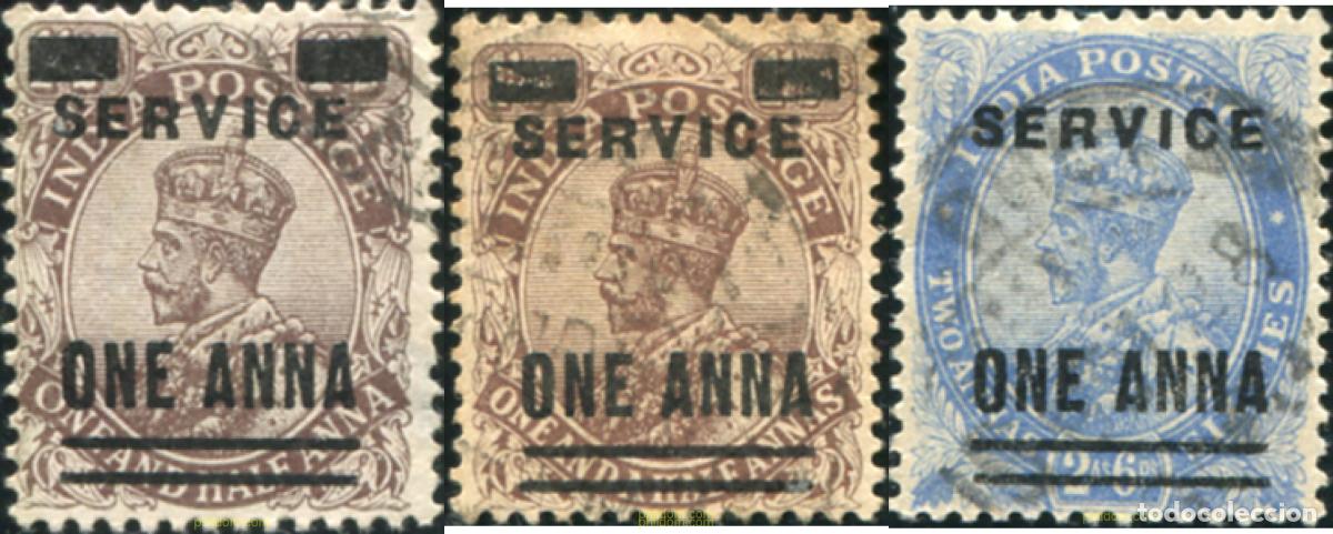 Sellos: 786041 USED INDIA INGLESA 1926 SELLOS DE SERVICIO. SELLOS DEL 1911-26 SOBRECARGADOS -SERVICE ON ANN