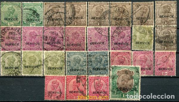Sellos: 786046 USED INDIA INGLESA 1927 SELLOS E SERVICIO. SELLOS DEL 1927-34 SOBRECARGADOS -SERVICE-