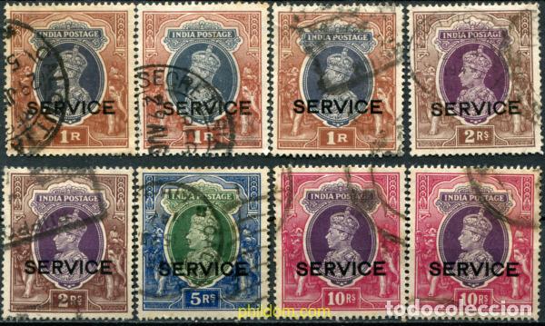 Sellos: 786055 USED INDIA INGLESA 1937 SELLOS DE SERVICIO. SOBRECARGA -SERVICE-