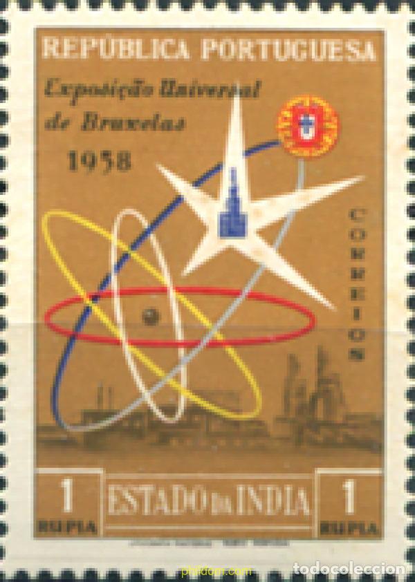 Sellos: 326088 MNH INDIA PORTUGUESA 1958 EXPOSICION MUNDIAL DE BRUSELAS
