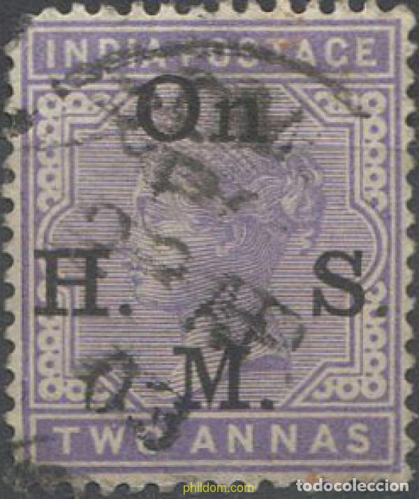 Sellos: 661773 USED INDIA INGLESA 1900 SELLOS SOBRECARGADOS ON H.M.S DEL 1900