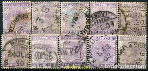 Sellos: 785422 USED INDIA INGLESA 1900 FILIGRANA DE ESTRELLA