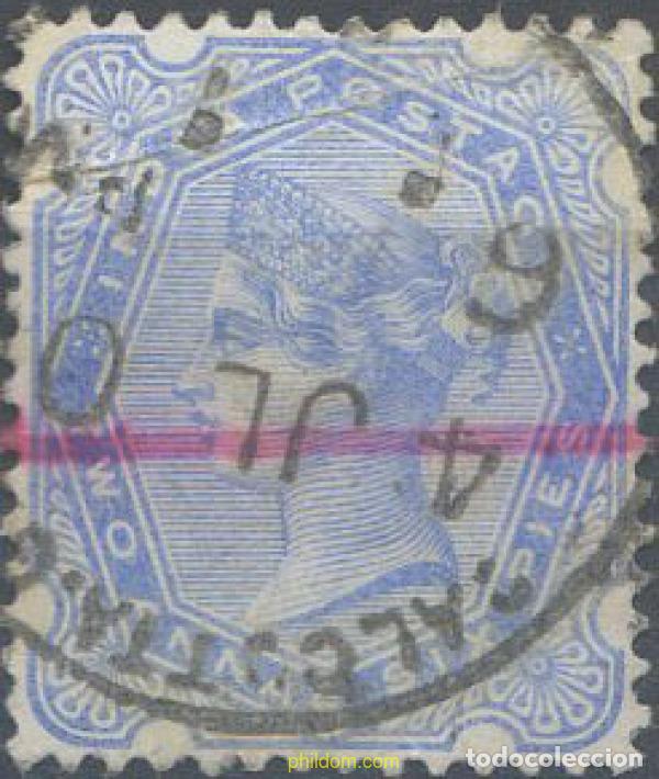 Sellos: 661058 USED INDIA INGLESA 1900 FILIGRANA DE ESTRELLA