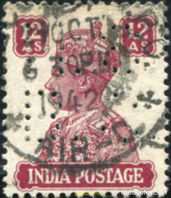 Sellos: 785794 USED INDIA INGLESA 1939 FILIGRANA DE ESTRELLA MULTIPLE.