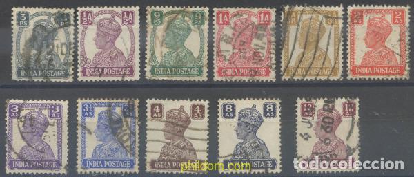 Sellos: 661724 USED INDIA INGLESA 1939 FILIGRANA DE ESTRELLA MULTIPLE.