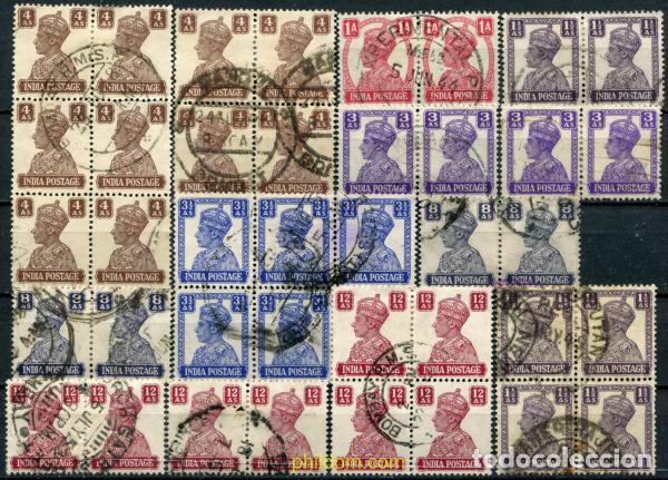 Sellos: 785795 USED INDIA INGLESA 1939 FILIGRANA DE ESTRELLA MULTIPLE.