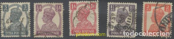 Sellos: 661726 USED INDIA INGLESA 1939 FILIGRANA DE ESTRELLA MULTIPLE.