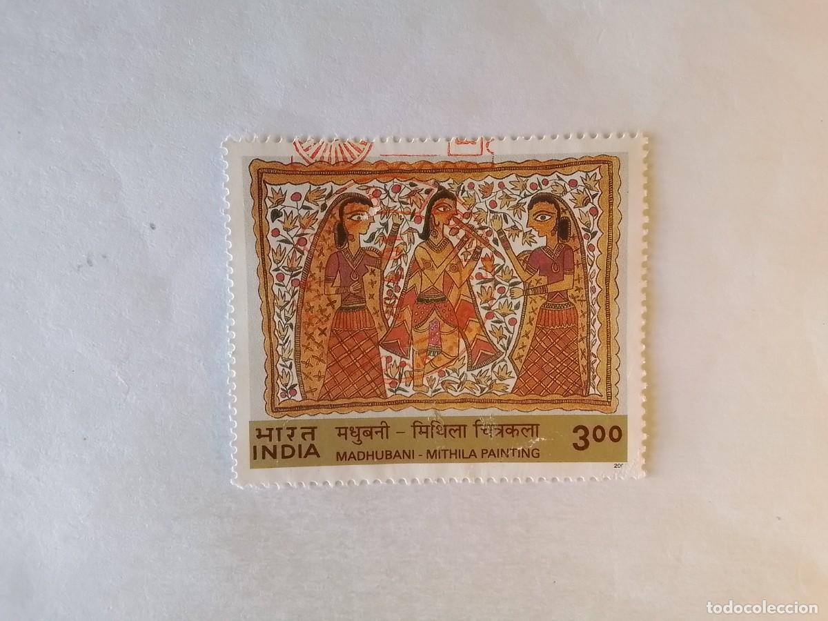 Sellos: A&Ntilde;O 2002 INDIA SELLO USADO