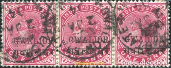 Sellos: 786265 USED GWALIOR 1903 SELLOS DE INDIA INGLESA DE 1892-1900 SOBRECARGADOS