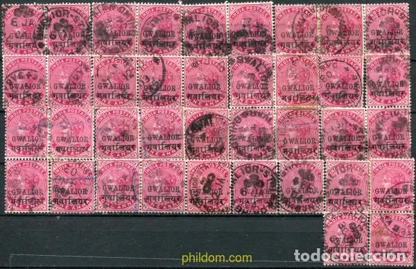 Sellos: 786267 USED GWALIOR 1903 SELLOS DE INDIA INGLESA DE 1892-1900 SOBRECARGADOS