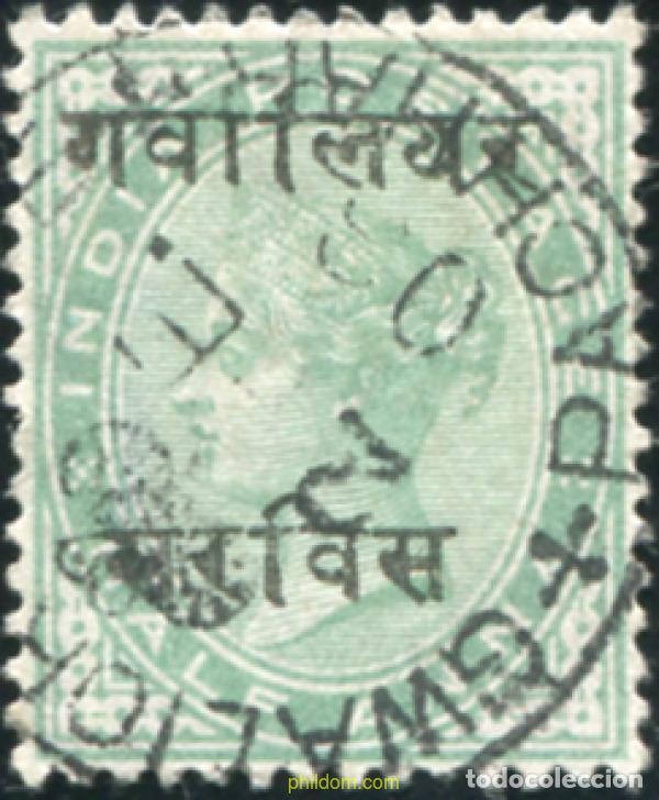 Sellos: 786803 USED GWALIOR 1903 SELLOS DE INDIA INGLESA DE 1892-1900 SOBRECARGADOS-SERVICIO