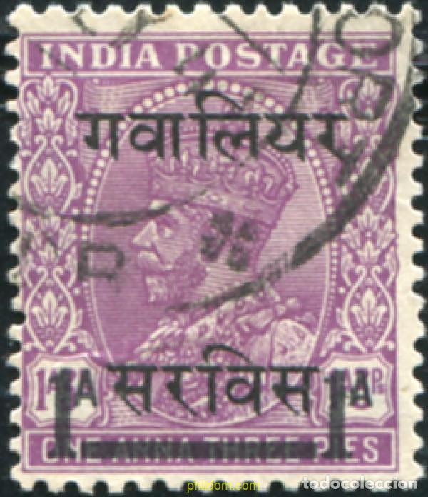 Sellos: 786825 USED GWALIOR 1942 SELLOS DE SERVICIO DE 1928-37 SOBRECARGADOS