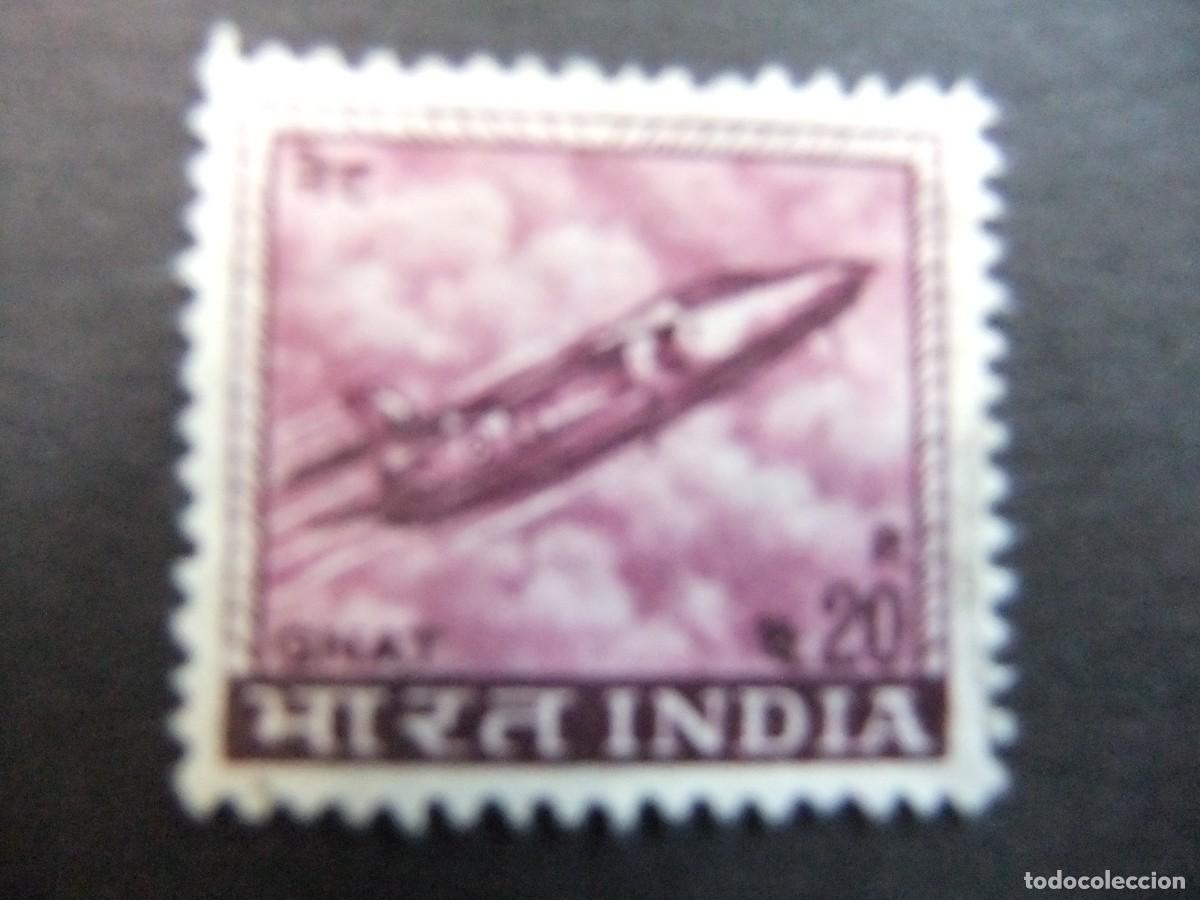 Sellos: 57 INDIA REPUBLICA 1967 / AVION CAZA / YVERT 226 FU