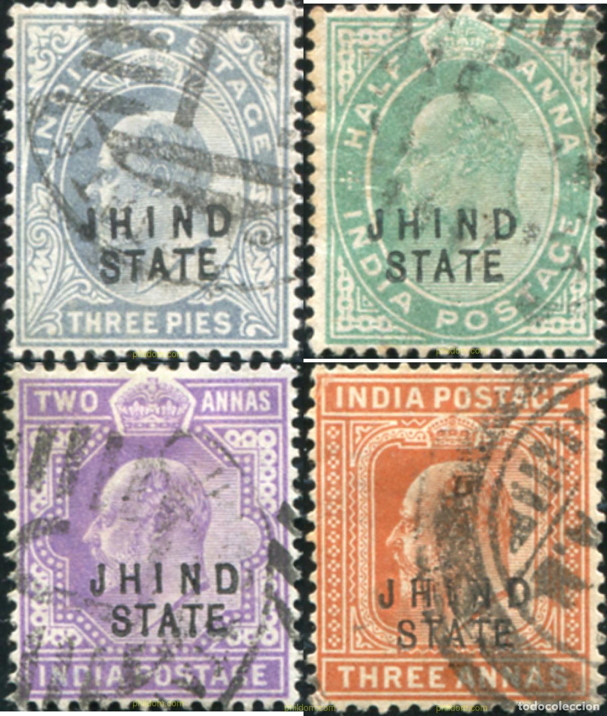 Sellos: 786835 USED JHIND 1903 SELLOS DE LA INDIA INGLESA DEL 1902-09 SOBRECARGA - JHIND STATE-