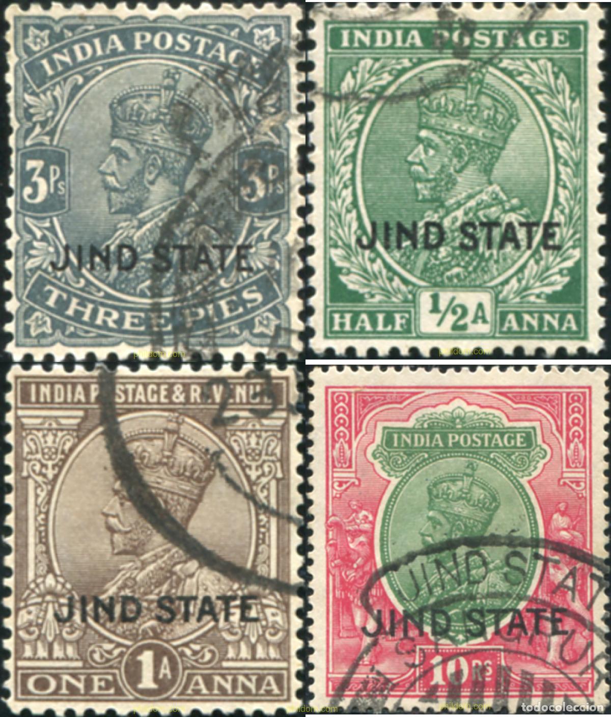Sellos: 786843 USED JHIND 1927 SELLOS DE INDIA INGLESA DE 1927-34 SOBRECARGADOS