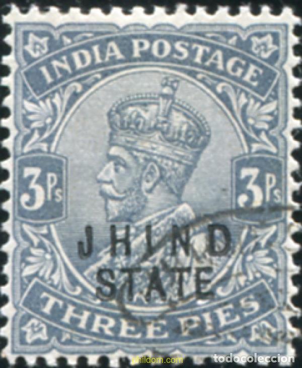 Sellos: 786841 USED JHIND 1913 SELLOS DE INDIA INGLESA DE 1911-26 (GEORGE V) SOBRECARGADOS