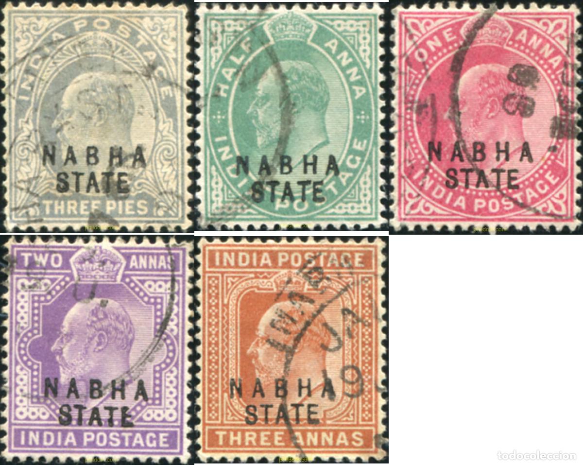Sellos: 786916 USED NABHA 1903 SELLOS SOBRECARGADOS