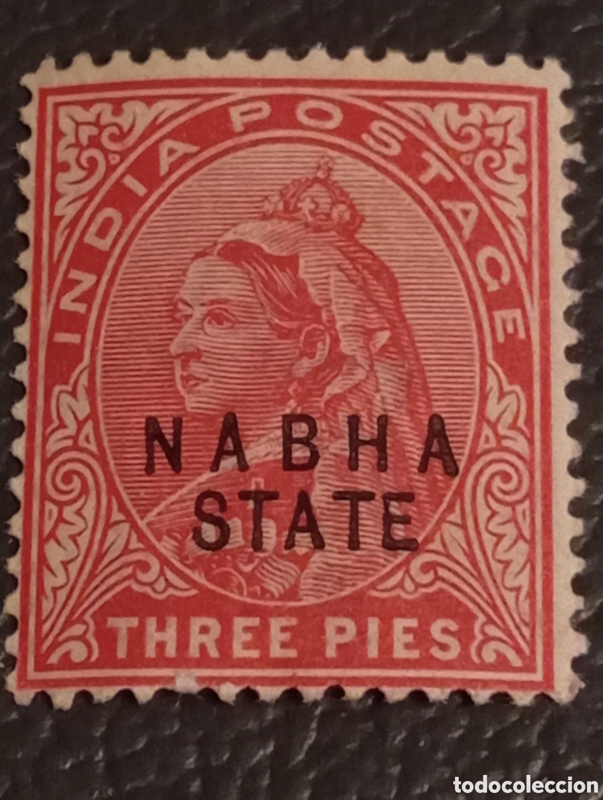 Sellos: India Nabha State 1887-1900 - 3 Pies Queen Victoria - Michel Nr. 8 - MH