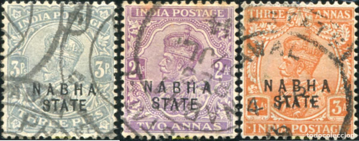 Sellos: 787089 USED NABHA 1913 SELLOS SOBRECARGADOS