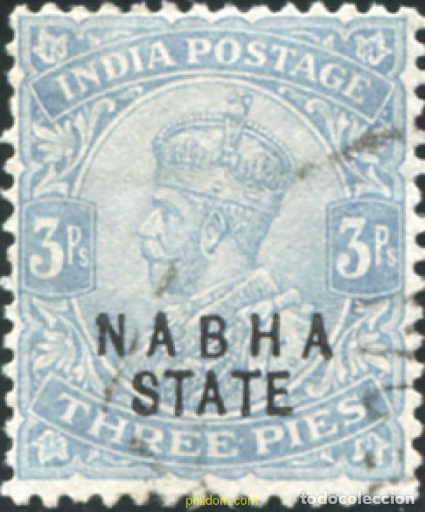 Sellos: 787091 USED NABHA 1913 SELLOS SOBRECARGADOS