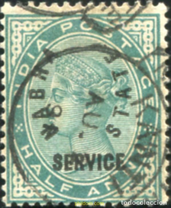 Sellos: 787124 USED NABHA 1885 SELLO DE 1885 SOBRECARGADOS-SERVICIO