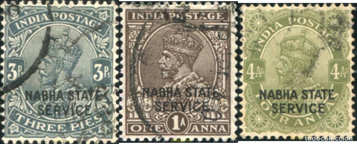 Briefmarken: 787155 USED NABHA 1933 SELLOS DE INDIA INGLESA DE 1928-37 SOBRECARGADOS