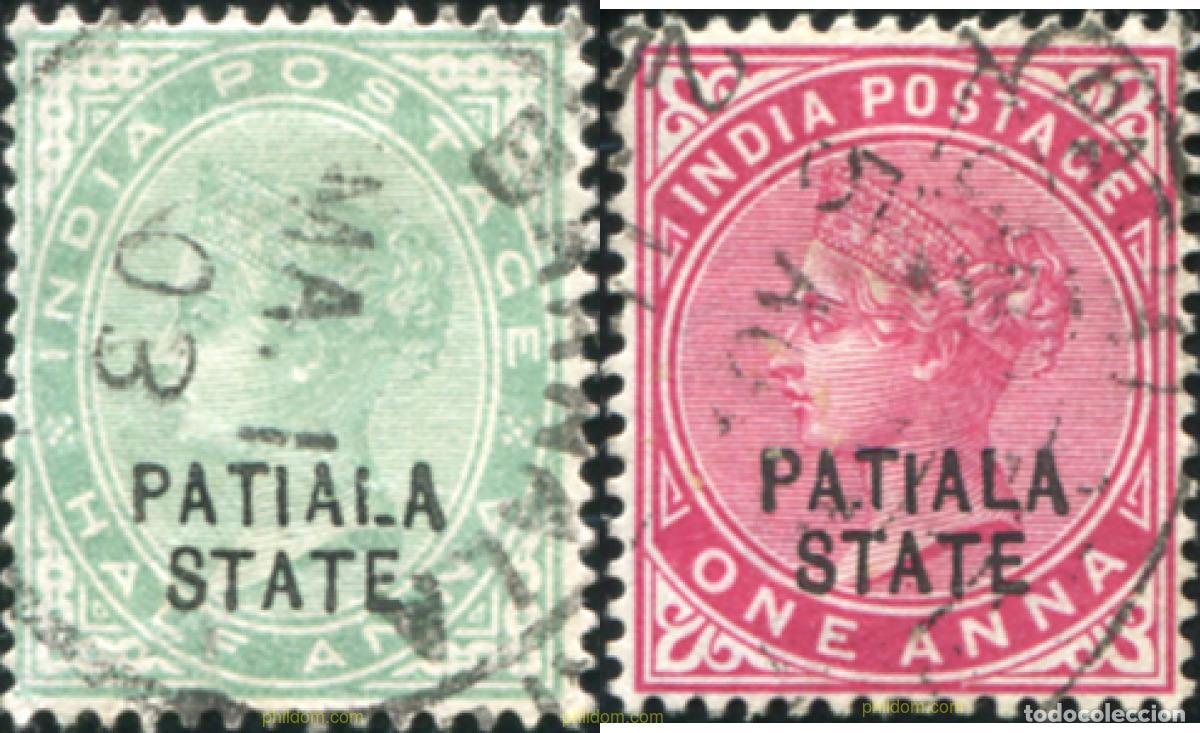 Sellos: 787228 USED PATIALA 1902 SELLOS DE INDIA INGLESA DE 1900 SOBRECARGADOS