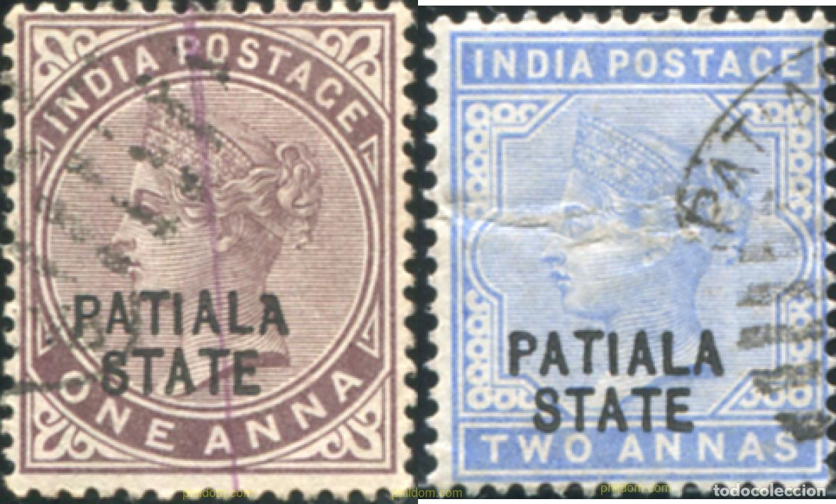 Sellos: 787226 USED PATIALA 1892 SELLOS DE INDIA INGLESA DE 1874-92 SOBRECARGADOS