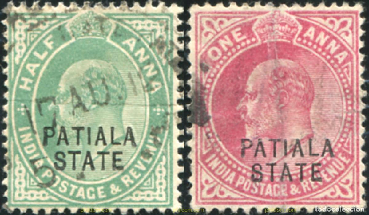 Sellos: 787237 USED PATIALA 1911 SELLOS DE INDIA INGLESA DE 1906 SOBRECARGADOS
