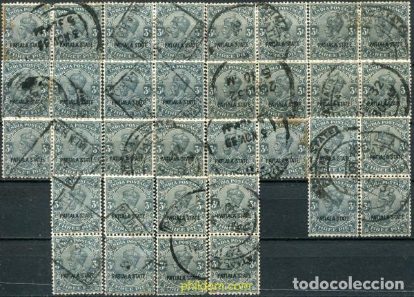 Sellos: 787697 USED PATIALA 1928 SELLOS DE INDIA INGLESA DE 1927-34 SOBRECARGADOS