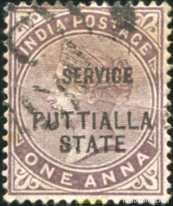 Sellos: 787721 USED PATIALA 1886 SELLOS DE INDIA INGLESA DE 1885 SOBRECARGADOS