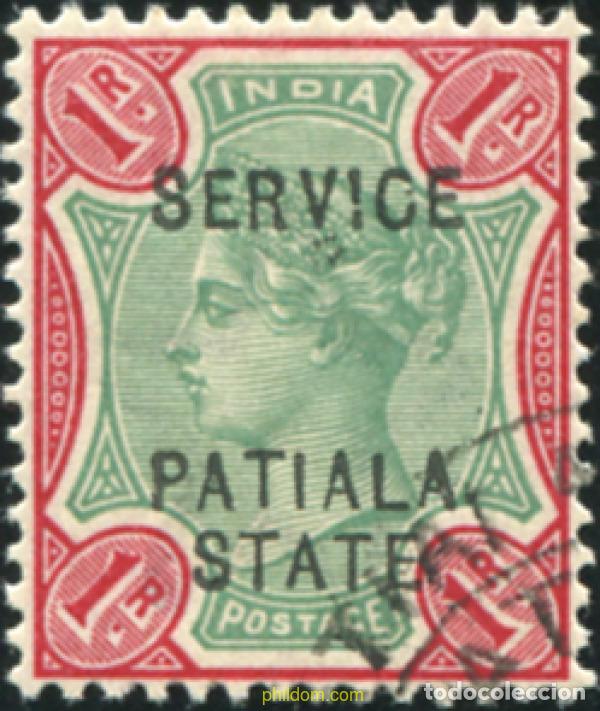 Sellos: 787732 USED PATIALA 1892 SELLOS DE INDIA INGLESA DE 1892 SOBRECARGADOS-SERVICIO