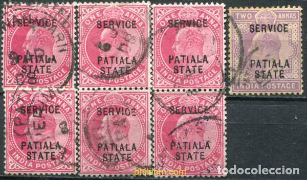 Sellos: 787806 USED PATIALA 1904 SELLOS DE INDIA INGLESA DE 1903-07 (EDUARDO VII) SOBRECARGADOS-SERVICIO