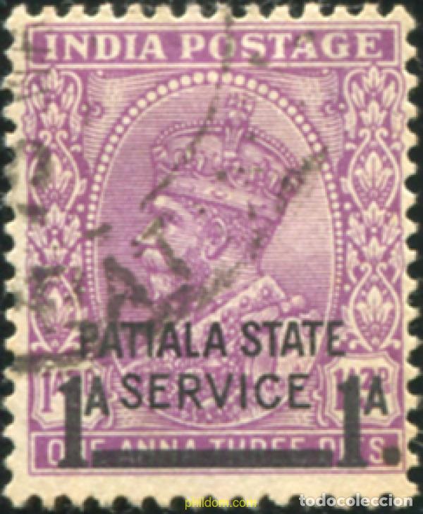 Sellos: 787825 USED PATIALA 1939 SELLOS DE INDIA INGLESA DE 1927-37 SOBRECARGADOS