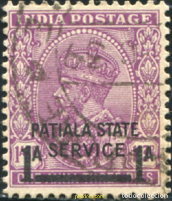 Sellos: 787831 USED PATIALA 1939 SELLOS DE INDIA INGLESA DE 1927-37 SOBRECARGADOS